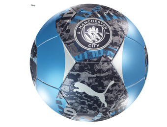 Puma Manchester City 2024 - 25 ftBl Culture PreMatch Soccer Ball - Dark Indigo/Laser Blue
