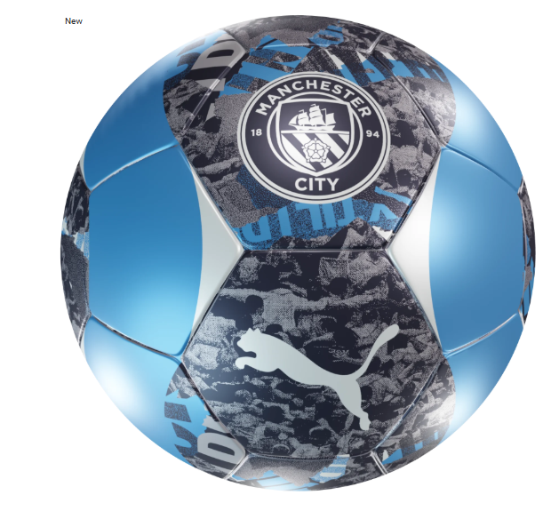 Puma Manchester City 2024 - 25 ftBl Culture PreMatch Soccer Ball - Dark Indigo/Laser Blue