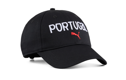 Puma Portugal 2025 Essentials Adjustable Fan Hat Cap - Black/Red