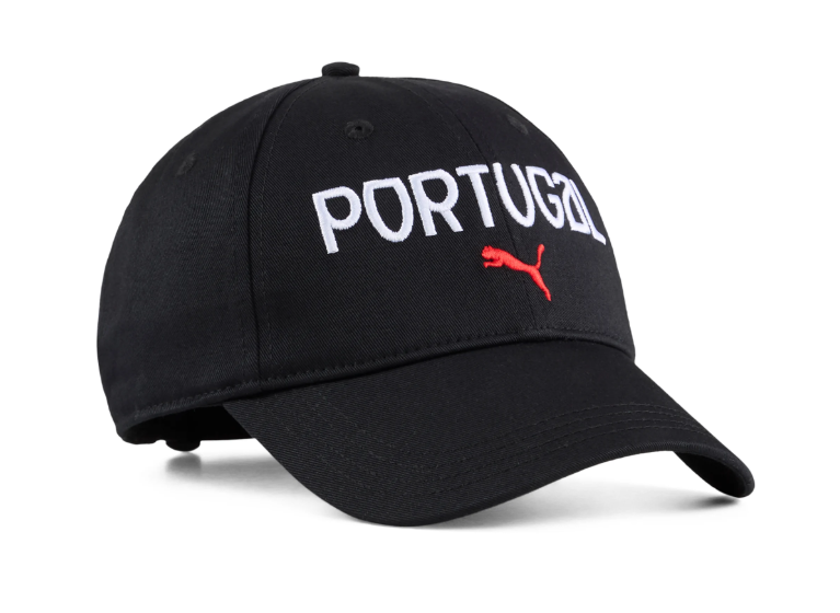Puma Portugal 2025 Essentials Adjustable Fan Hat Cap - Black/Red