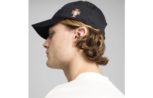 Puma Portugal 2025 Essentials Adjustable Fan Hat Cap - Black/Red