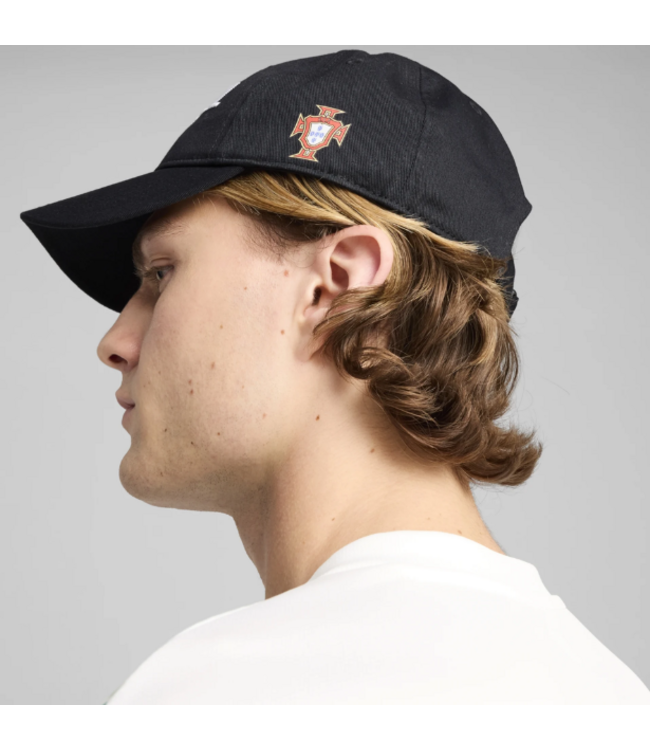 Puma Puma Portugal 2025 Essentials Adjustable Fan Hat Cap - Black/Red