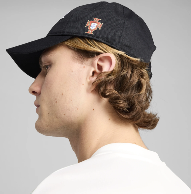 Puma Portugal 2025 Essentials Adjustable Fan Hat Cap - Black/Red