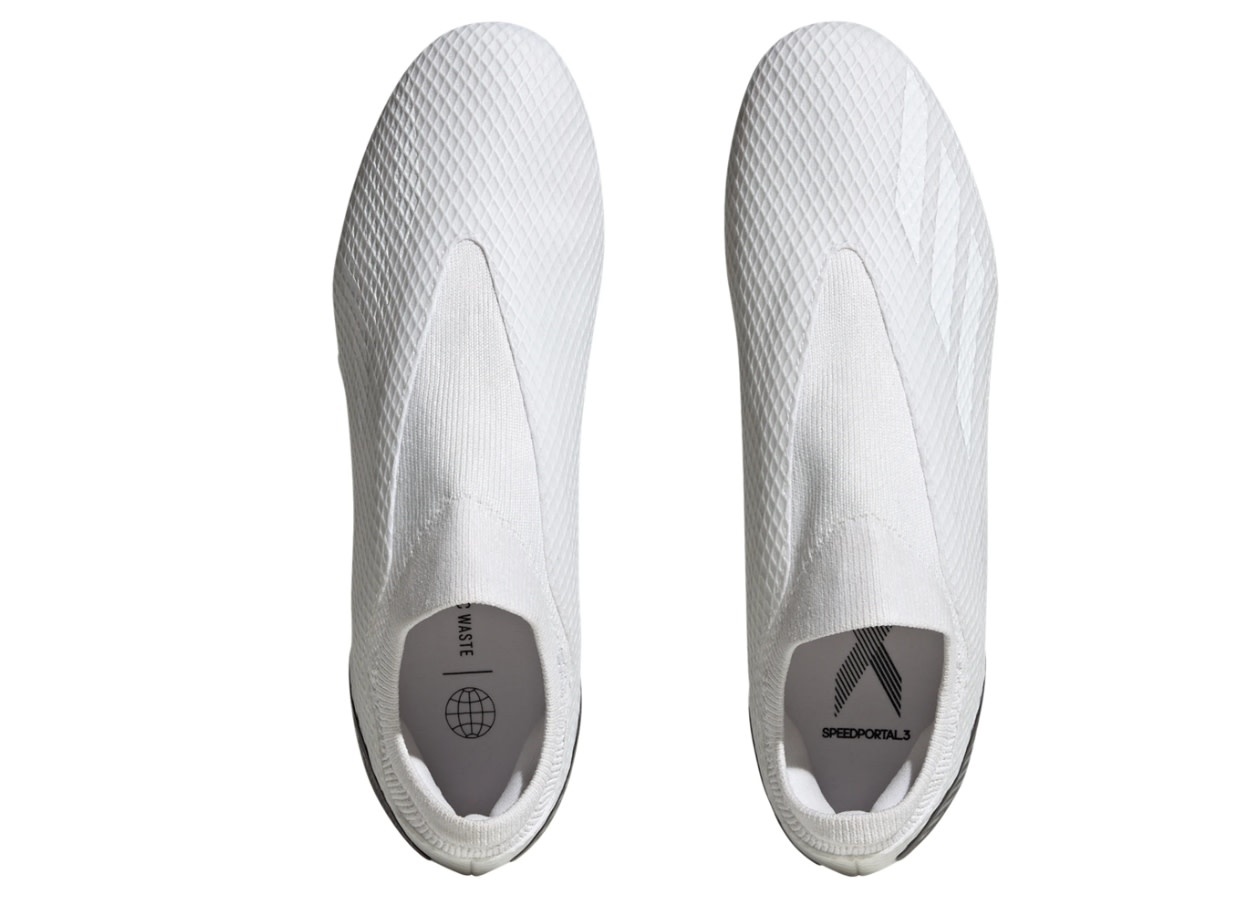 adidas X Speedportal .3 Laceless LL FG Pearlized - White/White Out/Black