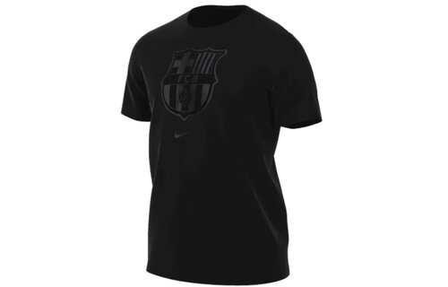 Nike Barcelona 2023-24 Crest Tee Shirt - Blackout