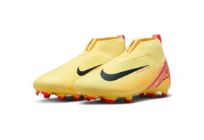 Nike Jr Zoom Mercurial Superfly 10 KM Mbappe Academy FG Cleats - Laser Orange/Armoury Navy