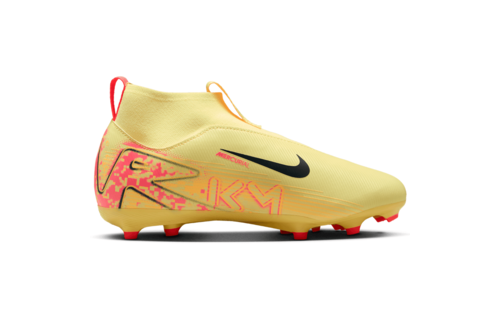 Nike Jr Zoom Mercurial Superfly 10 KM Mbappe Academy FG Cleats - Laser Orange/Armoury Navy