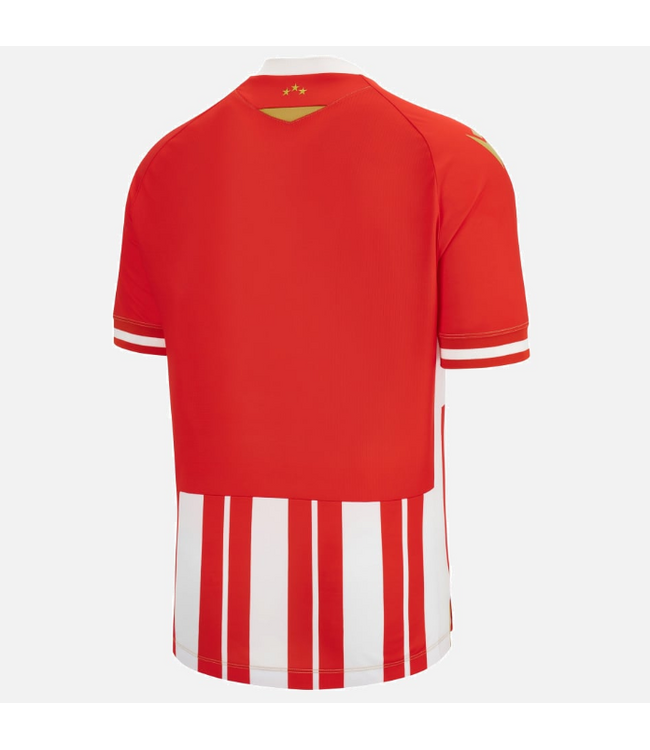 Macron Macron Red Star Belgrade 2023 - 24 Authentic Home Jersey - Red/White/Royal