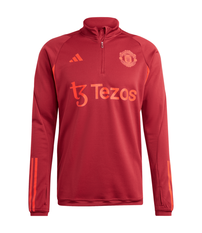 adidas adidas Manchester United 2023 - 24 EU Tiro Training Top - Burgundy