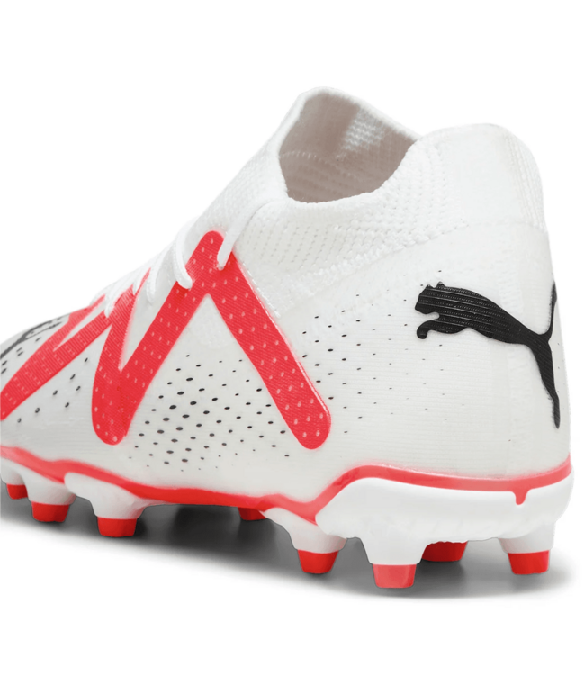 Puma Puma Jr Future Match FG/AG - White/Black/Fire Orchid