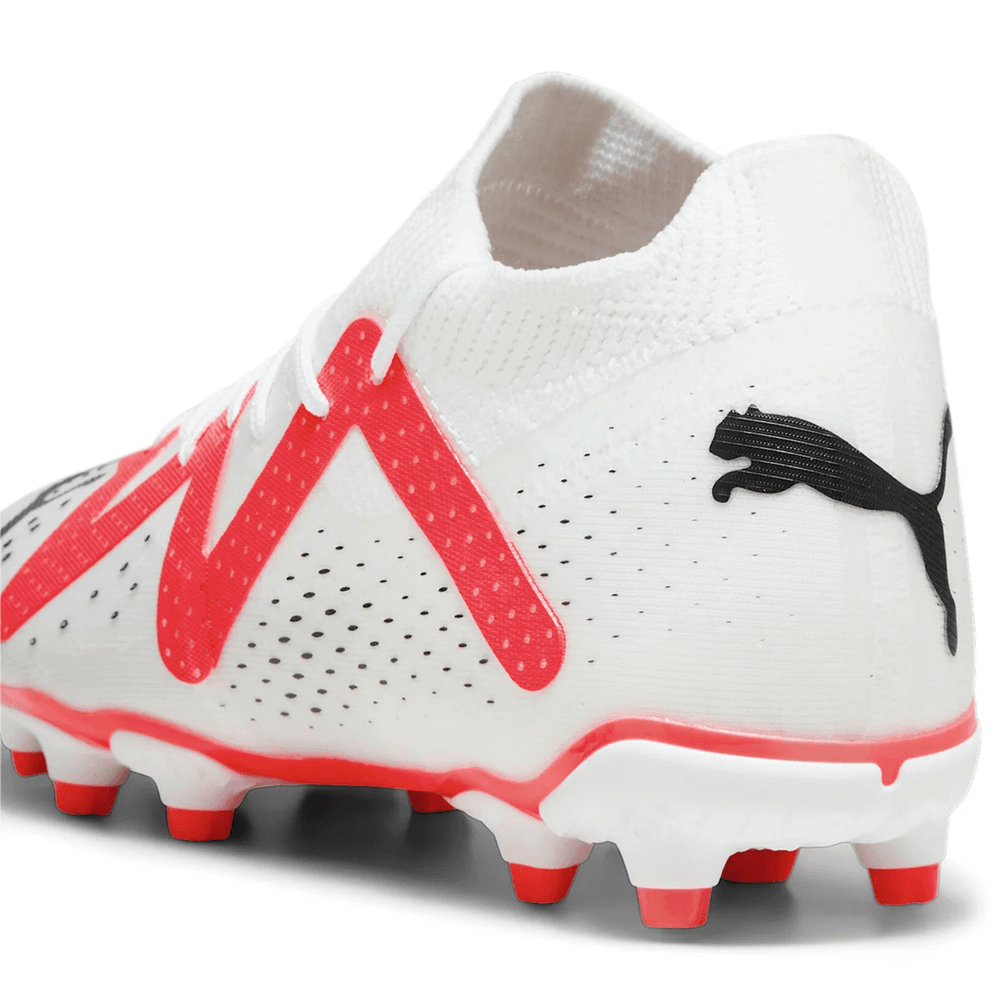 Puma Jr Future Match FG/AG - White/Black/Fire Orchid