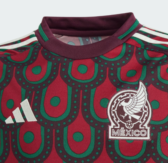 adidas Mexico FMF Copa America 2024 Home Jersey - Burgundy/Multi