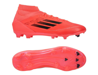 adidas Womens F50 League Mid FG / MG - Turbo/Aurora/Platinum Metallic