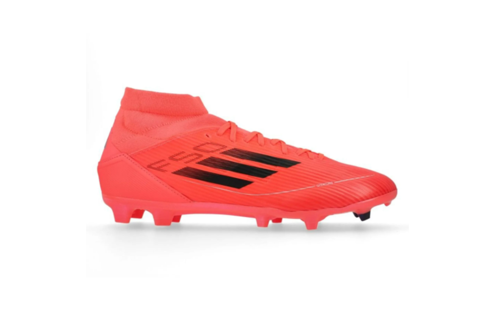 adidas Womens F50 League Mid FG / MG - Turbo/Aurora/Platinum Metallic