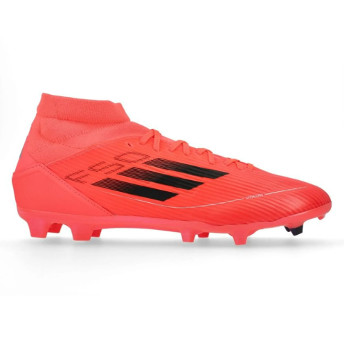 adidas Womens F50 League Mid FG / MG - Turbo/Aurora/Platinum Metallic