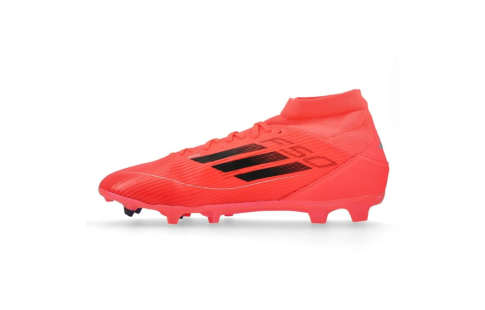 adidas Womens F50 League Mid FG / MG - Turbo/Aurora/Platinum Metallic