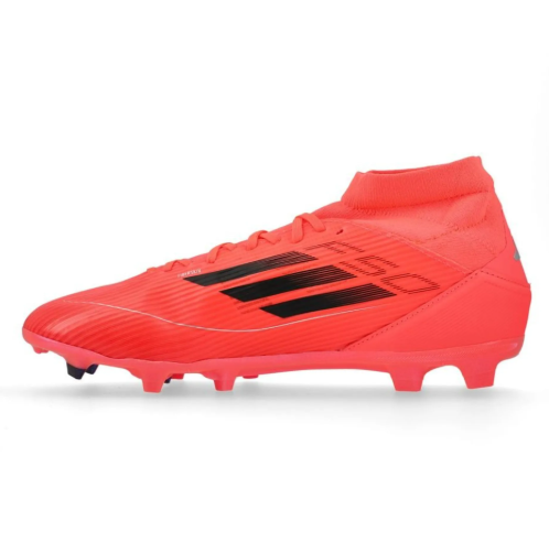 adidas Womens F50 League Mid FG / MG - Turbo/Aurora/Platinum Metallic