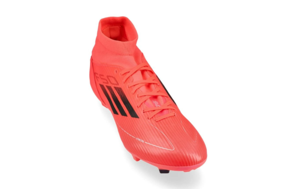 adidas Womens F50 League Mid FG / MG - Turbo/Aurora/Platinum Metallic