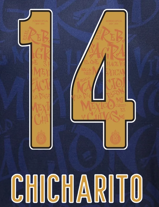 Liga MX 2025 Official Nameset ( Name and Number Set)