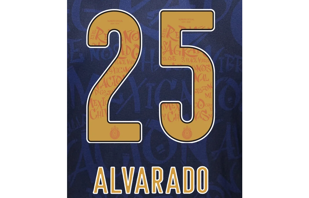 Liga MX 2025 Official Nameset ( Name and Number Set)