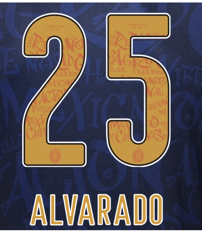 Uni-Sport Liga MX 2025 Official Nameset ( Name and Number Set)