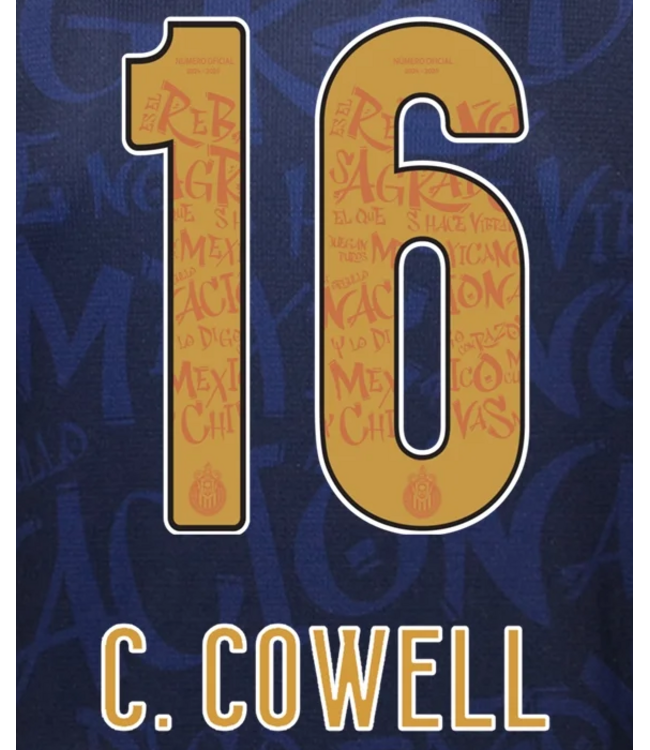 Uni-Sport Liga MX 2025 Official Nameset ( Name and Number Set)