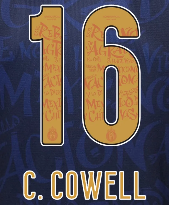 Liga MX 2025 Official Nameset ( Name and Number Set)