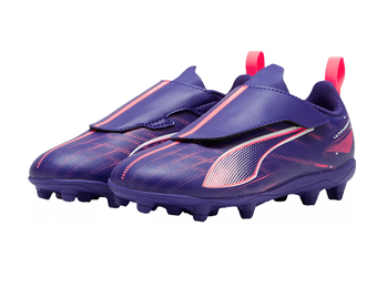 Puma Jr Ultra Play FG/AG Toddler Cleats - Lapis Lazuli/White/Sunset Glow