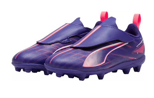 Puma Jr Ultra Play FG/AG Toddler Cleats - Lapis Lazuli/White/Sunset Glow
