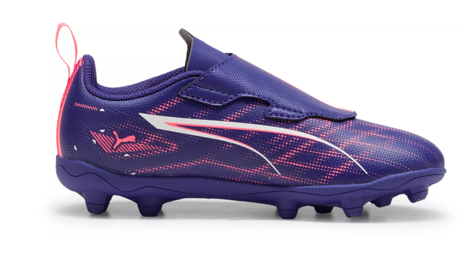 Puma Jr Ultra Play FG/AG Toddler Cleats - Lapis Lazuli/White/Sunset Glow