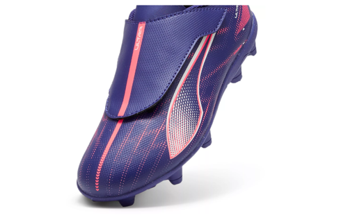 Puma Jr Ultra Play FG/AG Toddler Cleats - Lapis Lazuli/White/Sunset Glow