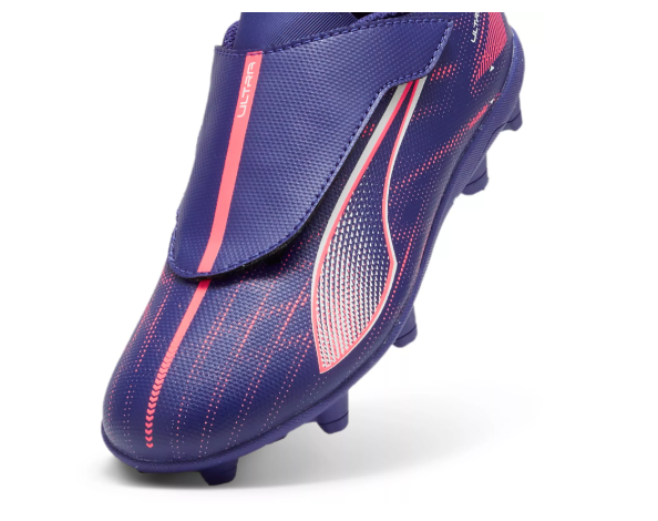 Puma Jr Ultra Play FG/AG Toddler Cleats - Lapis Lazuli/White/Sunset Glow