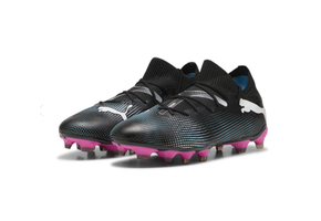 Puma Womens Future 7 Match FG/AG - Black/White/Poison Pink