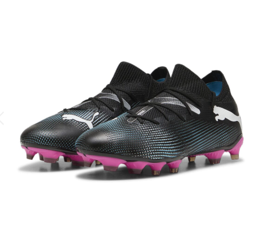Puma Womens Future 7 Match FG/AG - Black/White/Poison Pink