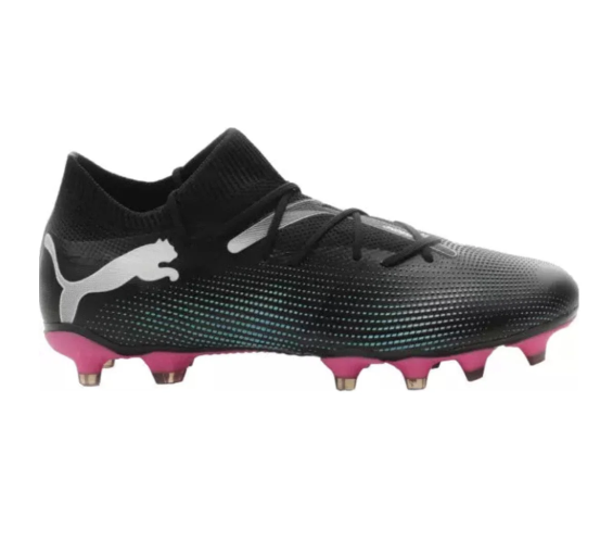 Puma Womens Future 7 Match FG/AG - Black/White/Poison Pink