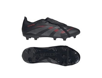 adidas Predator 25 League Fold Over Tongue FG Stealth Pack -Black/Grey Four/Lucid Red