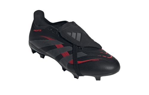 adidas Predator 25 League Fold Over Tongue FG Stealth Pack -Black/Grey Four/Lucid Red