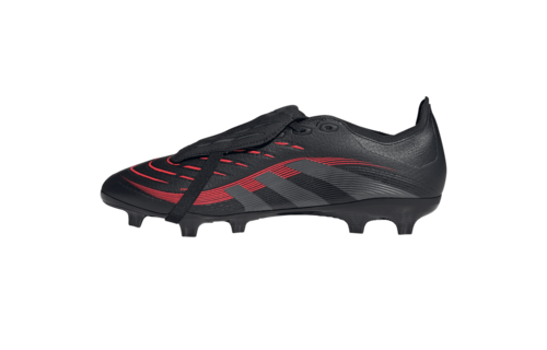 adidas Predator 25 League Fold Over Tongue FG Stealth Pack -Black/Grey Four/Lucid Red