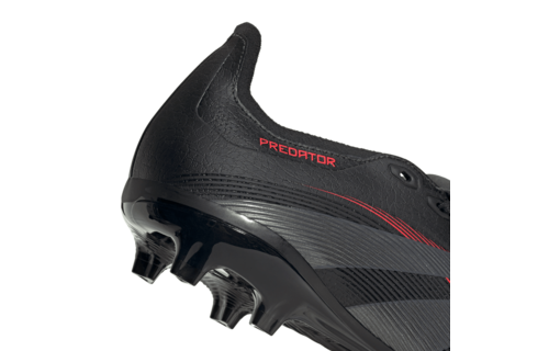 adidas Predator 25 League Fold Over Tongue FG Stealth Pack -Black/Grey Four/Lucid Red