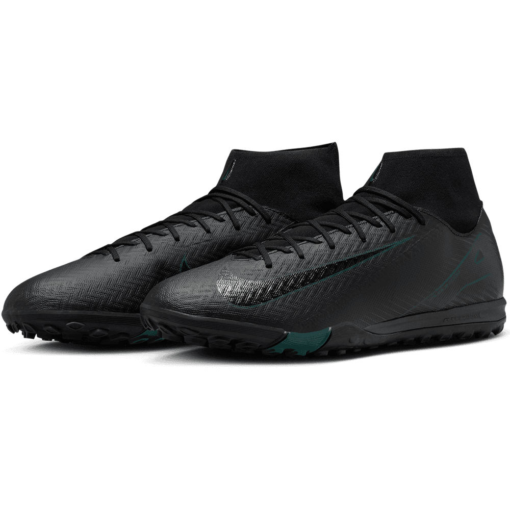 Nike Zoom Mercurial Superfly 10 Shadow Academy TF Turf - Black/Deep Jungle/Black