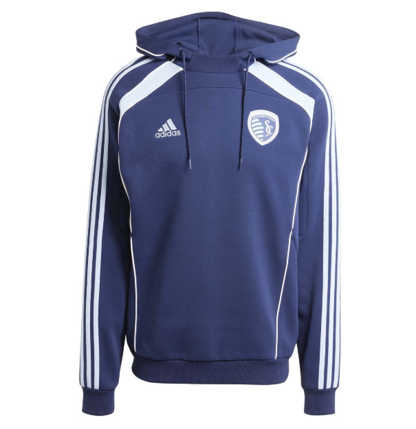 adidas Sporting Kansas City MLS 2025 Travel Hoodie Full-Zip Jacket