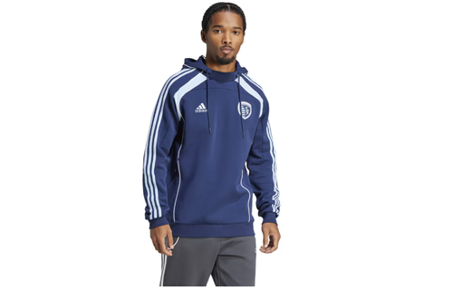 adidas Sporting Kansas City MLS 2025 Travel Hoodie Full-Zip Jacket