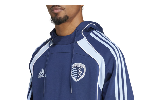 adidas Sporting Kansas City MLS 2025 Travel Hoodie Full-Zip Jacket