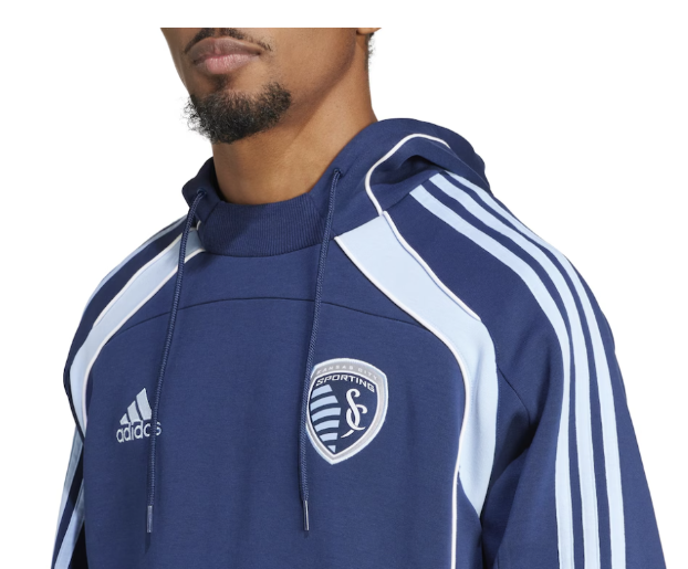adidas Sporting Kansas City MLS 2025 Travel Hoodie Full-Zip Jacket