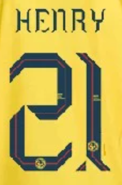 Liga MX 2025 Official Nameset ( Name and Number Set)