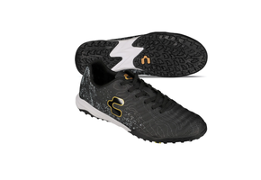 Charly Hot Cross 4.0 TF Turf Soccer Shoes - Black/White/Gold