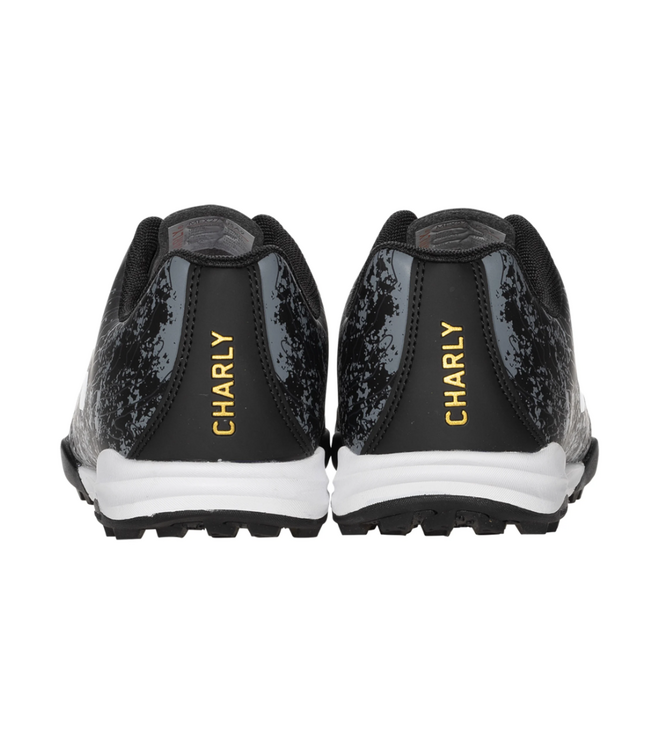 Charly Charly Hot Cross 4.0 TF Turf Soccer Shoes - Black/White/Gold