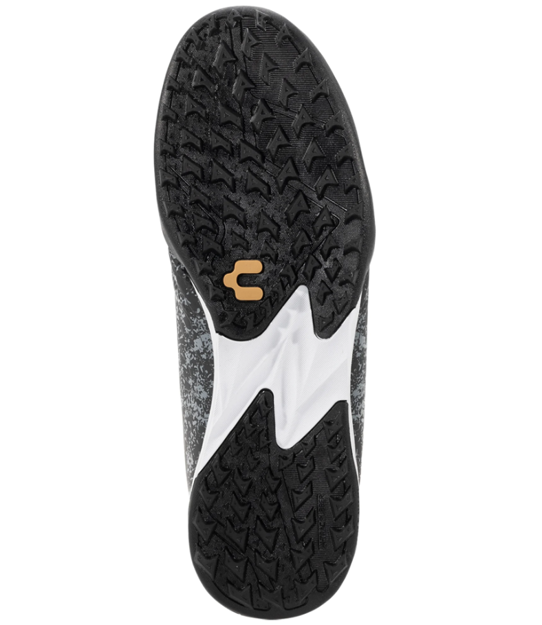 Charly Hot Cross 4.0 TF Turf Soccer Shoes - Black/White/Gold