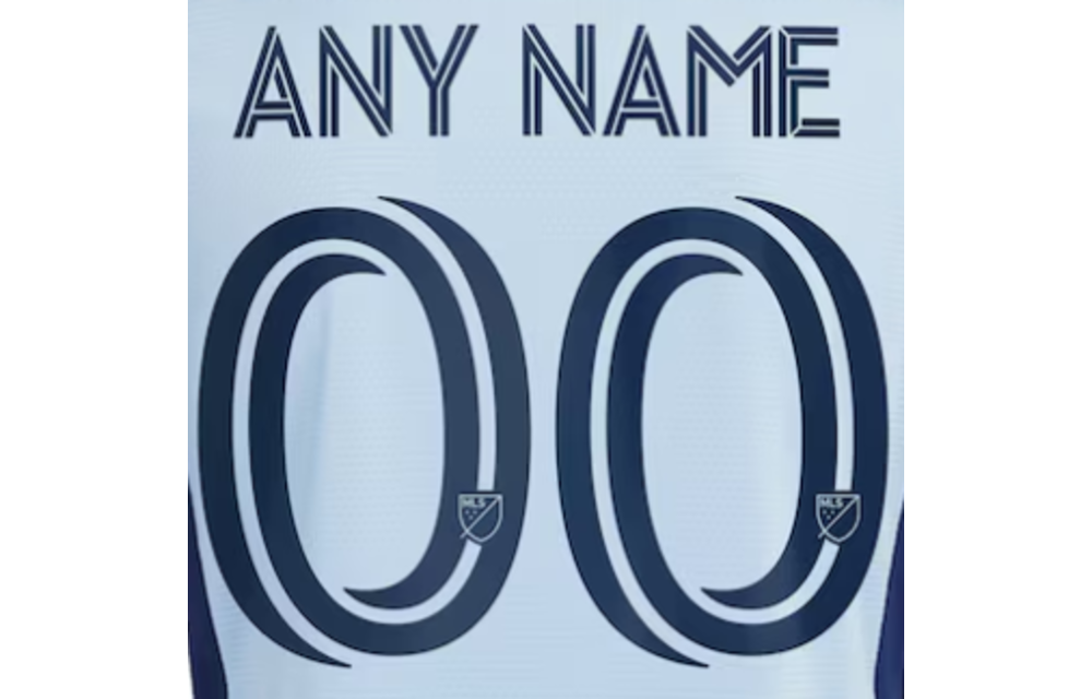 Sporting Kansas City MLS 2025 Official Namesets ( Name and Number Set)