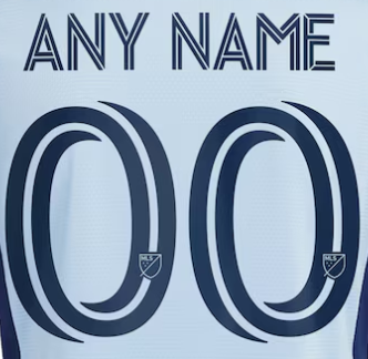 Sporting Kansas City MLS 2025 Official Namesets ( Name and Number Set)